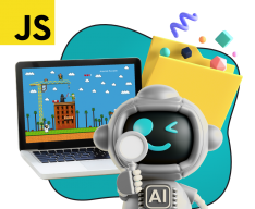 Язык программирования JavaScript + AI. Проектное обучение + геймификация + AI-помощники - КИБЕРшкола программирования для детей, компьютерные курсы для школьников, начинающих и подростков - KIBERone г. Чайковский