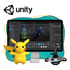 Мир игр на Unity 2D на популярном движке + AI-помощники - КИБЕРшкола программирования для детей, компьютерные курсы для школьников, начинающих и подростков - KIBERone г. Чайковский