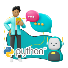 Умный чат-бот на Python - КИБЕРшкола программирования для детей, компьютерные курсы для школьников, начинающих и подростков - KIBERone г. Чайковский