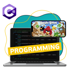 Программирование на C#. Удивительный мир 2D-игр - КИБЕРшкола программирования для детей, компьютерные курсы для школьников, начинающих и подростков - KIBERone г. Чайковский