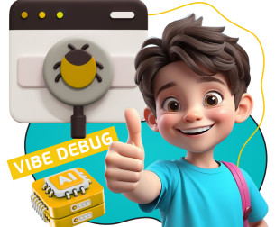 Тестирование & Vibe Debug. Охотники за багами - КИБЕРшкола программирования для детей, компьютерные курсы для школьников, начинающих и подростков - KIBERone г. Чайковский
